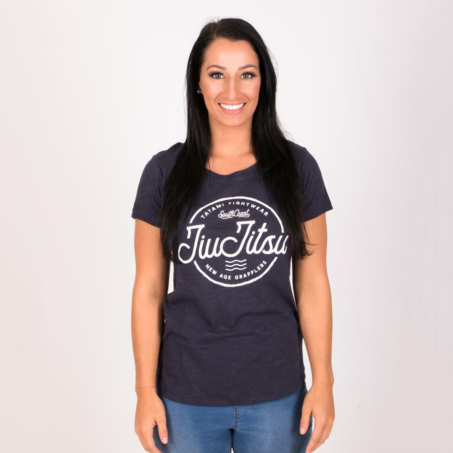 camiseta negra deportiva mujer